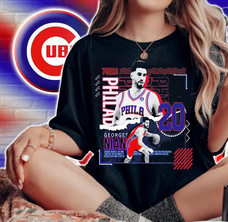 Georges Niang Basketball Paper Poster 76ers shirt t-shirt