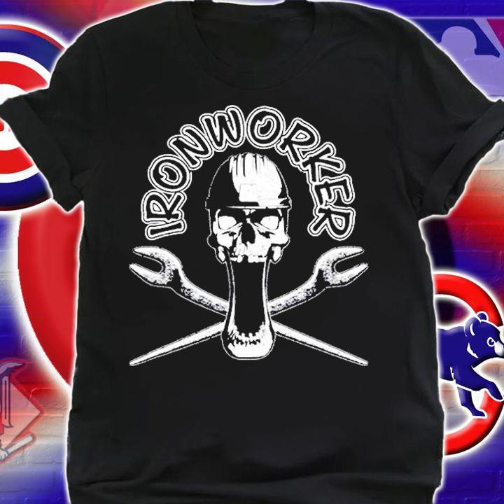 Ironworker Skull And Spud Wrenches T-Shirt t-shirt shirt