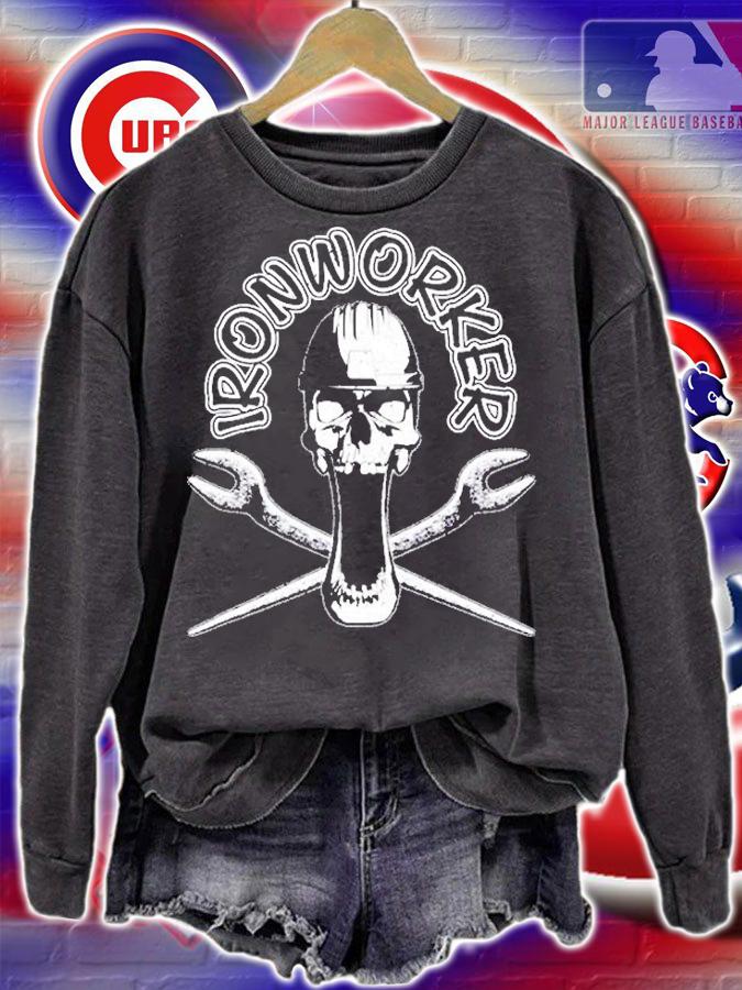 Ironworker Skull And Spud Wrenches T-Shirt t-shirt sweatshirt