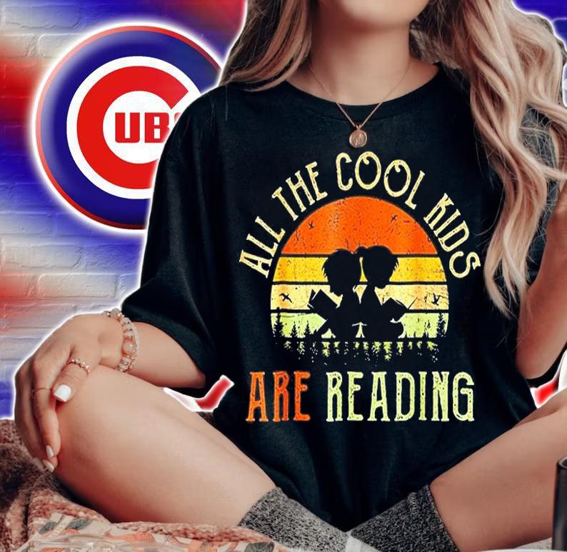 Reading Teacher All The Cool Kids Are Reading Book T-Shirt t-shirt