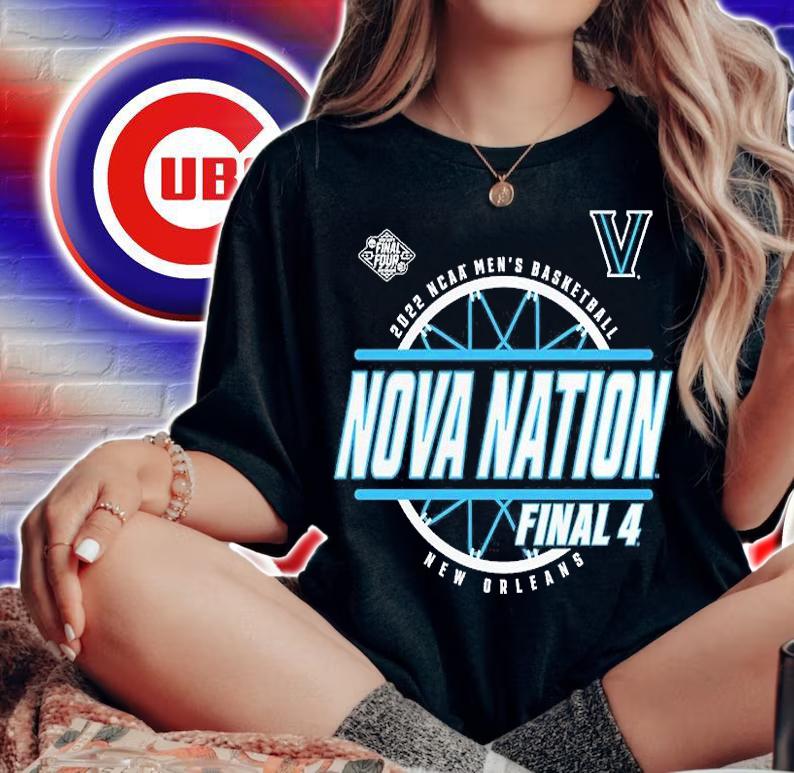 Villanova Wildcats 2022 NCAA Men's Basketball Tournament March Madness Final Four Baseline T-Shirt t-shirt woman shirt