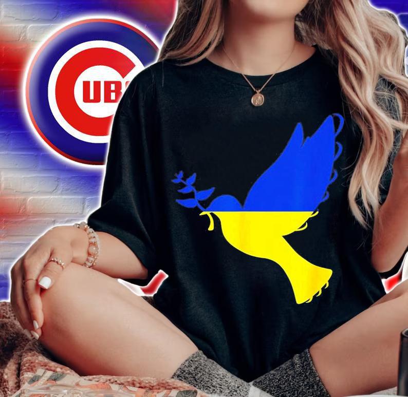 Peace in Ukraine Dove Stand with Ukraine Support Ukraine Peace Ukraine T-Shirt t-shirt woman shirt