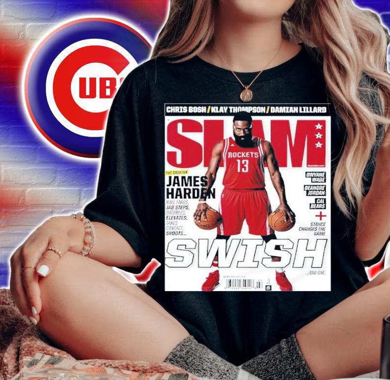 SLAM James Harden Swish Poster Basketball Shirt t-shirt
