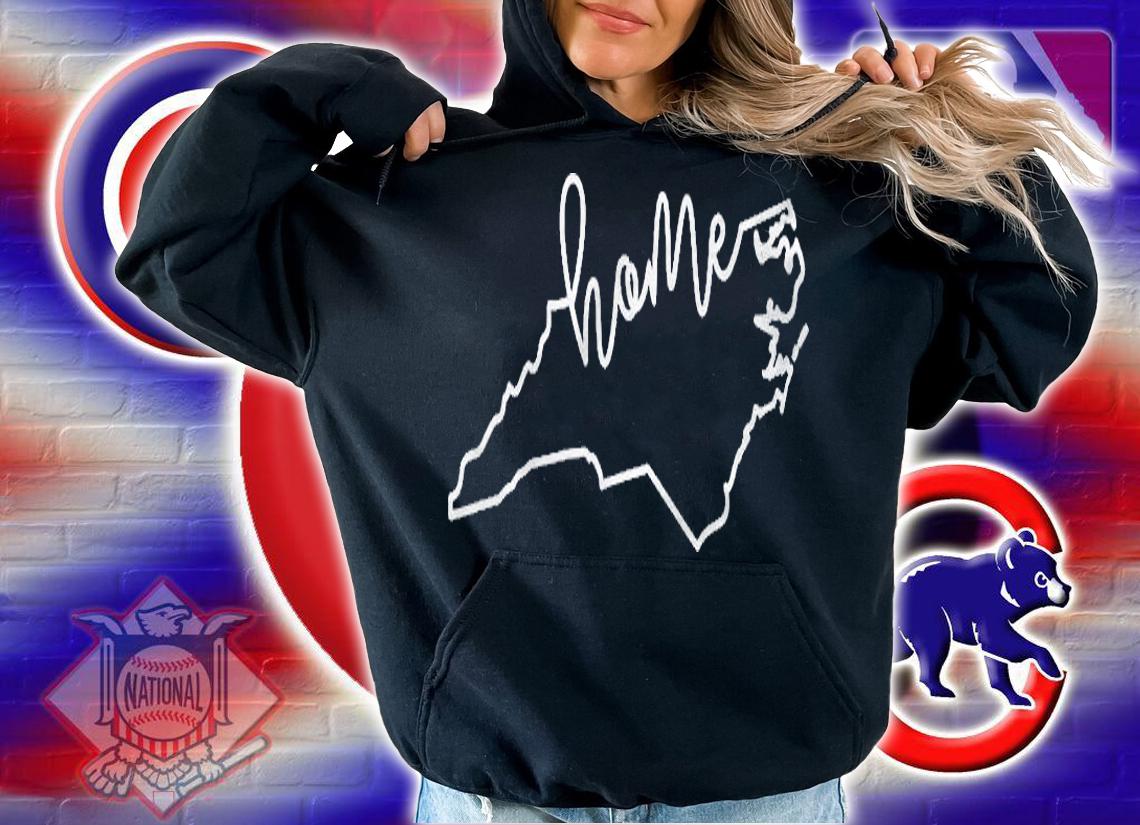 State Of North Carolina Outline With Home Script Acj033b Shirt t-shirt hoodie