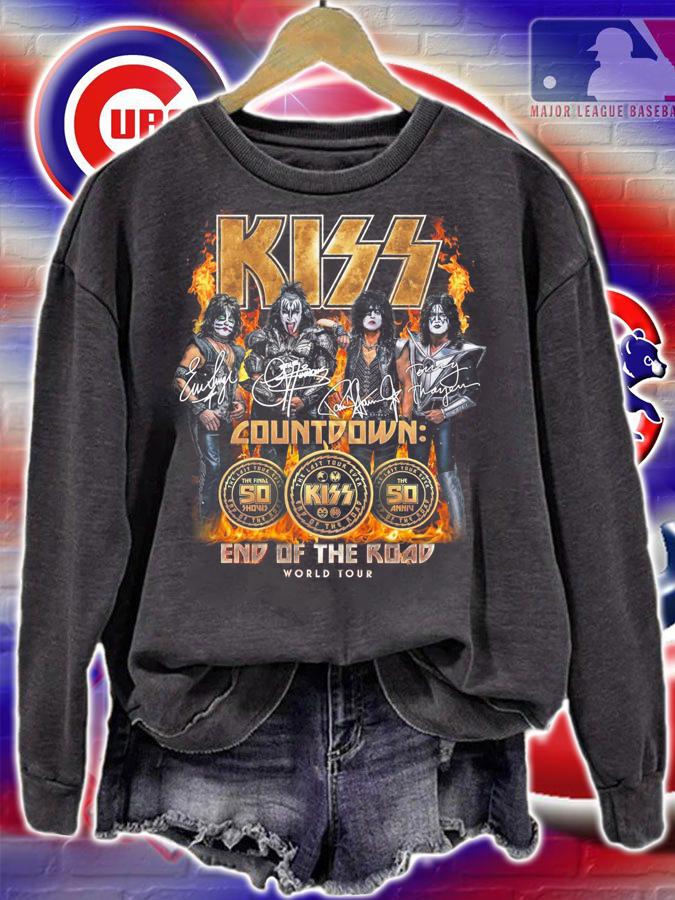 Kiss Countdown The Final 50 Shows The Last Tour Ever End Of The Road World Tour t-shirt sweatshirt