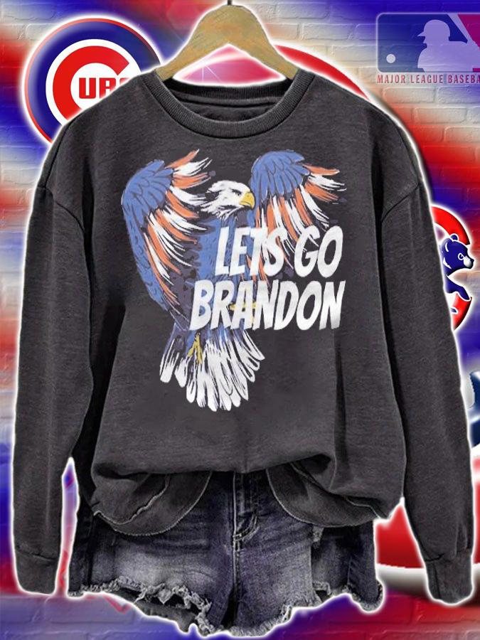 Let's Go Brandon With Dabbing Flag Eagle T-Shirt t-shirt sweatshirt