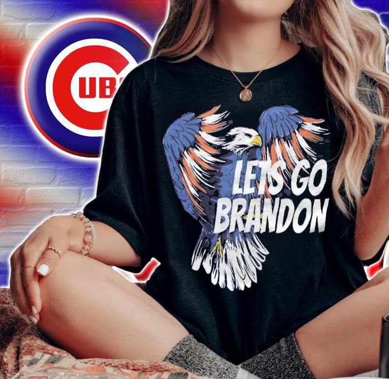 Let's Go Brandon With Dabbing Flag Eagle T-Shirt t-shirt woman shirt