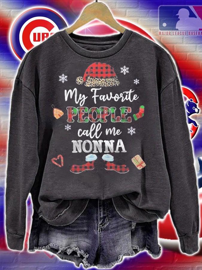 Mb My Favorite People Call Me Nonna Thanksgiving Christmas Shirt t-shirt sweatshirt