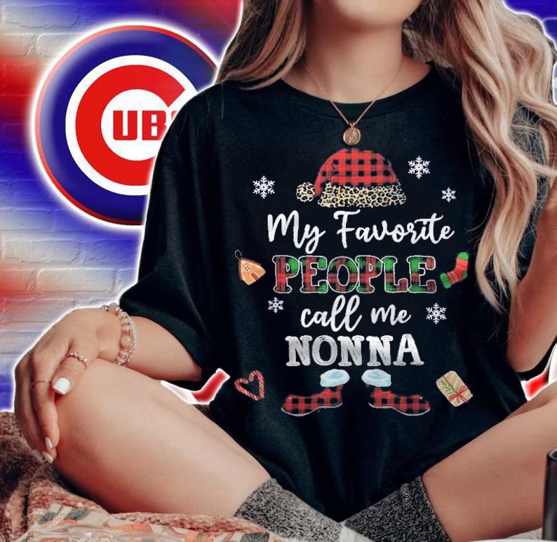 Mb My Favorite People Call Me Nonna Thanksgiving Christmas Shirt t-shirt woman shirt