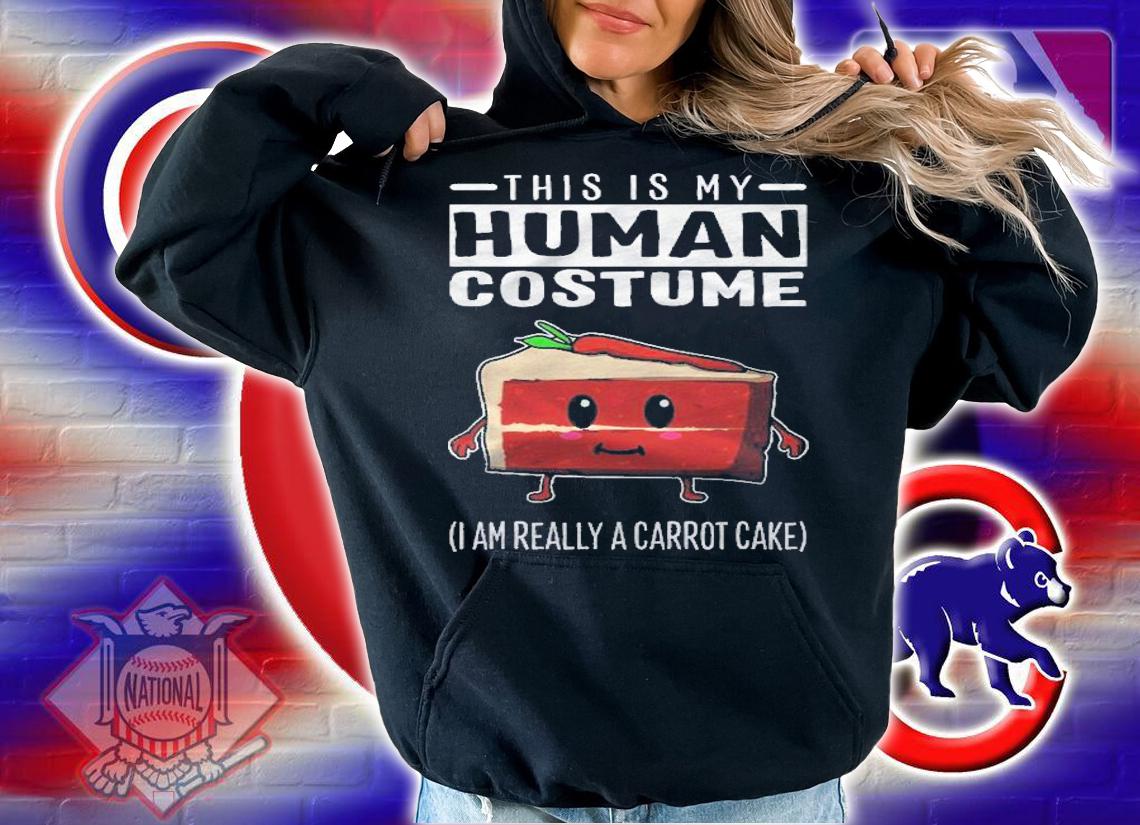 This Is My Human Costume I Am Really A Carrot Cake Shirt t-shirt hoodie