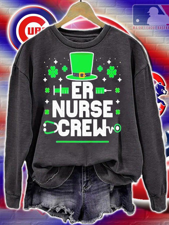 Er Nurse Crew St Patrick's Day Lucky Nurse Shamrock T-Shirt t-shirt