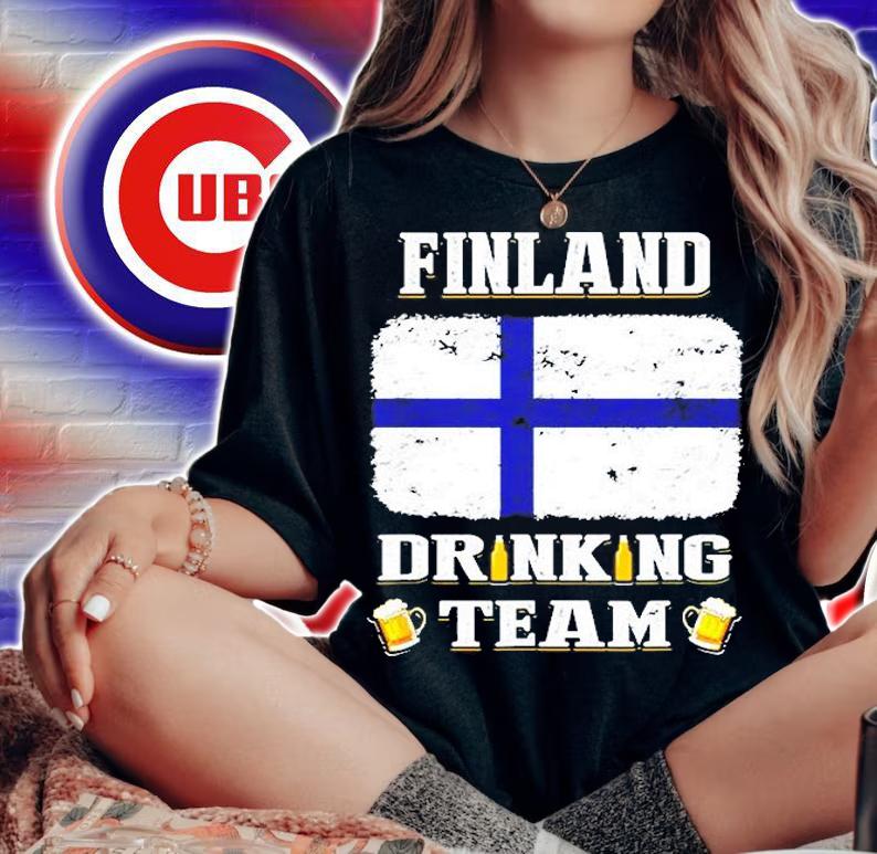 Finland Drinking Team Funny Beer T-Shirt t-shirt