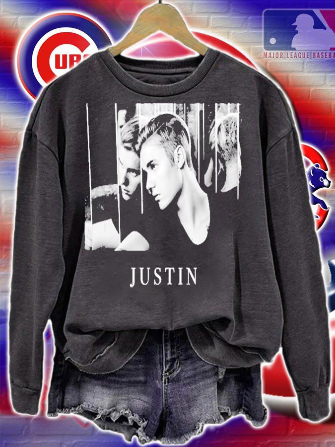Justin Bieber Official Reflection Photo B&W T-Shirt t-shirt sweatshirt