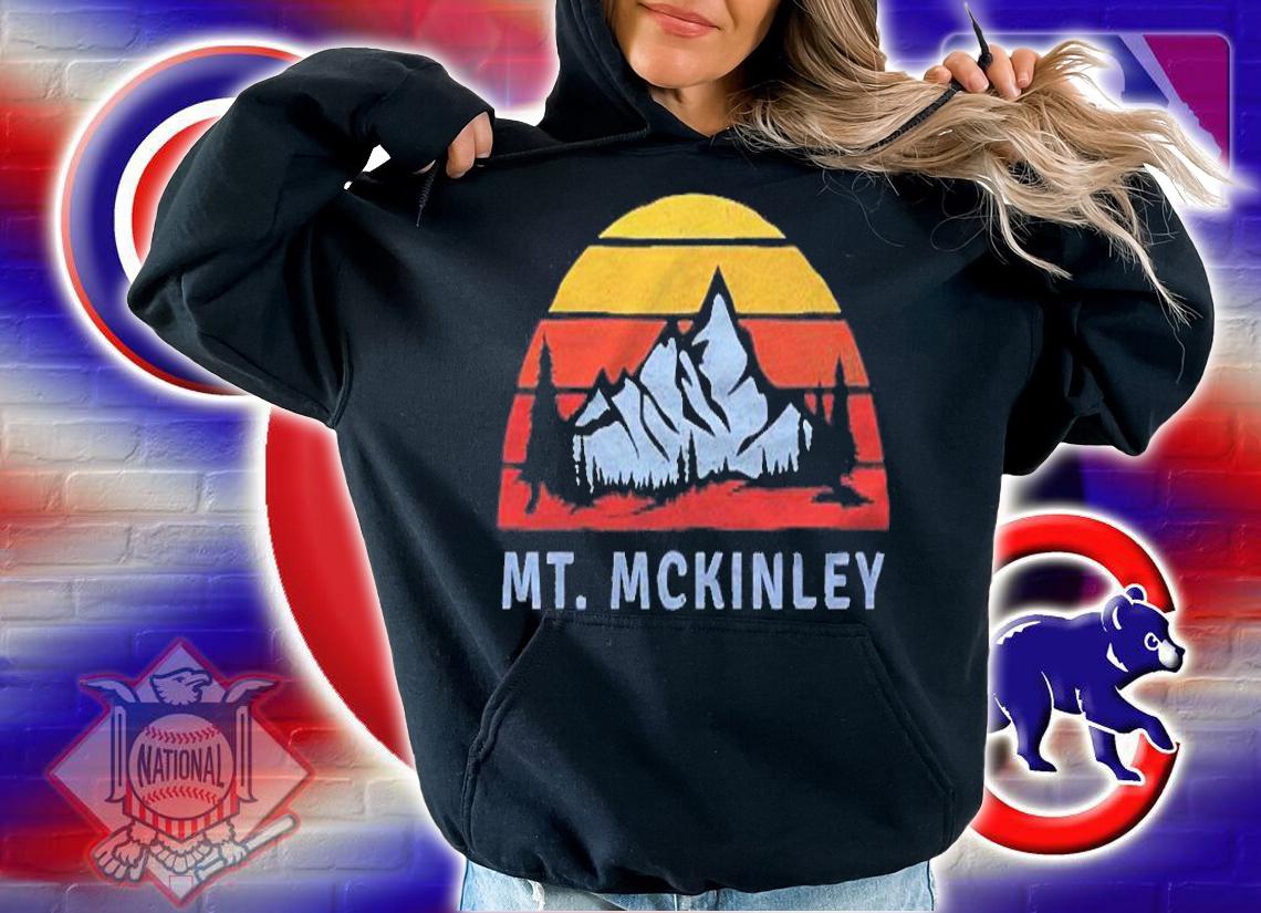Mt. Mckinley Retro Mountain Sunset Design Shirt t-shirt