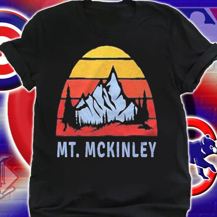 Mt. Mckinley Retro Mountain Sunset Design Shirt t-shirt
