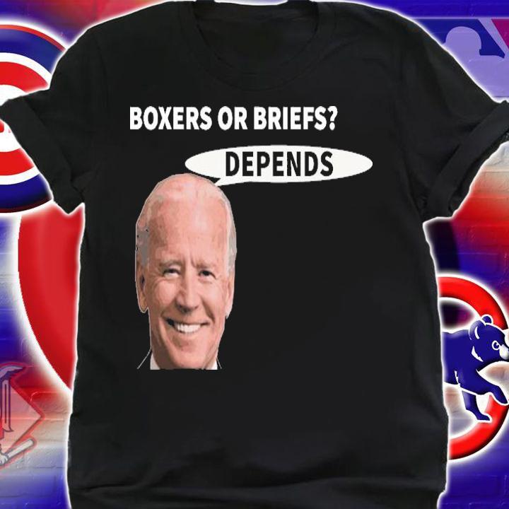 Joe Biden Boxers Or Briefs Depends T-Shirt t-shirt shirt
