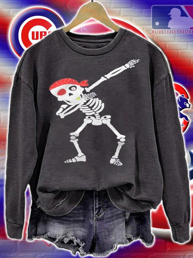 Dabbing Skeleton Pirate Shirt Skull Pirate Dab Halloween Shirt sweatshirt