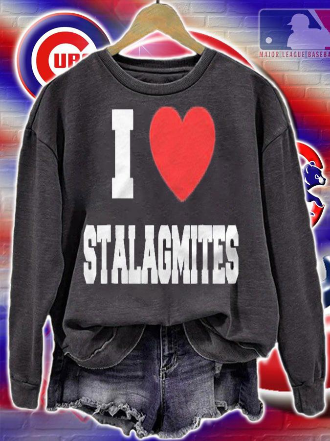 I Love Stalagmites Heart Gift Shirt