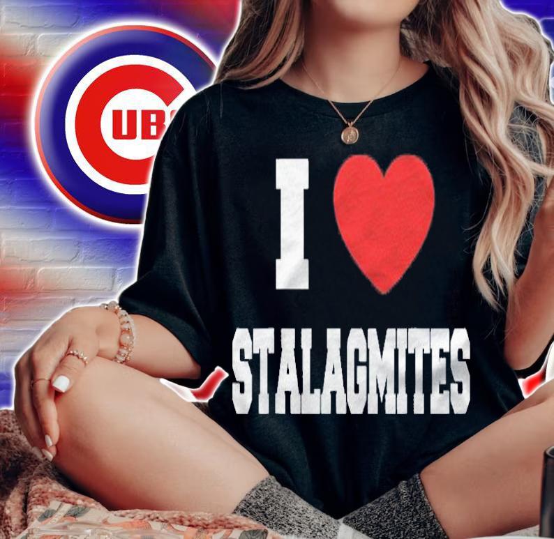 I Love Stalagmites Heart Gift Shirt