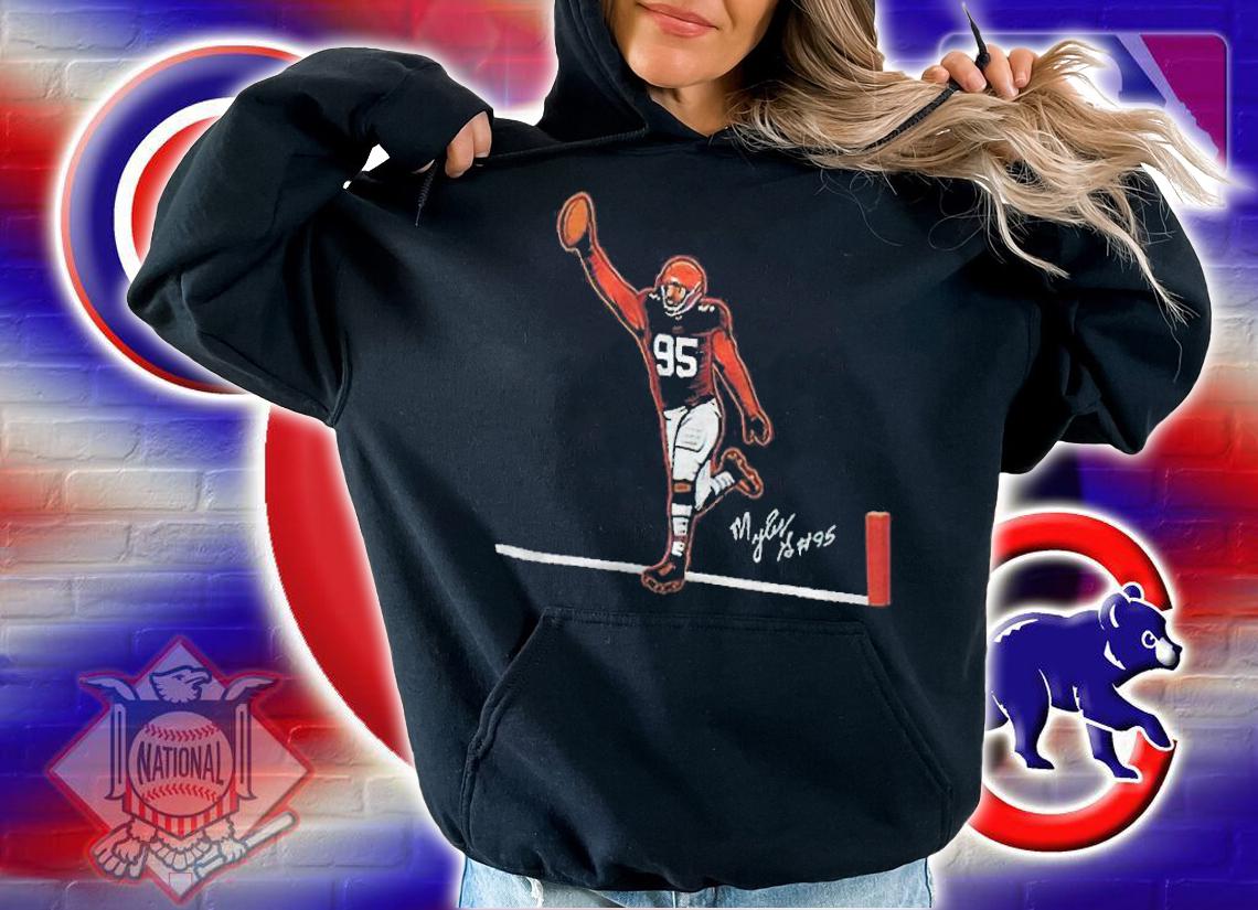 Myles Garrett flash for six signature 2021 T-shirt