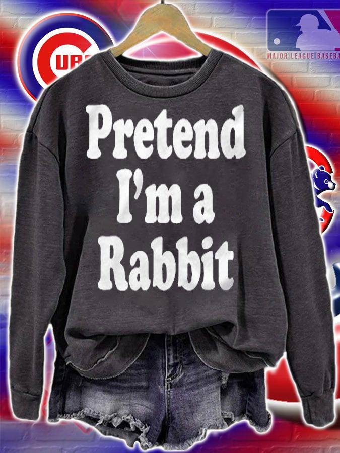 Pretend Im A Rabbit Funny Lazy Easy Halloween Costume Shirt sweatshirt
