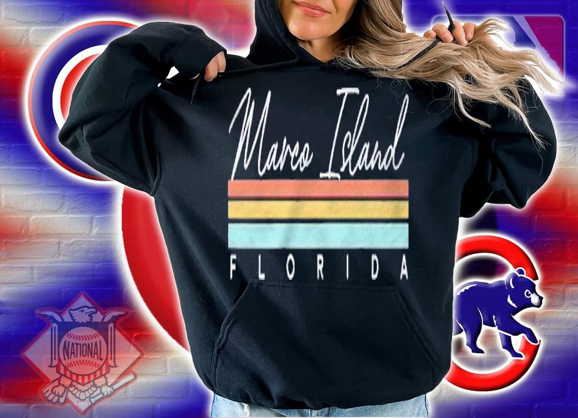 Retro Marco Island Florida Pullover Shirt hoodie
