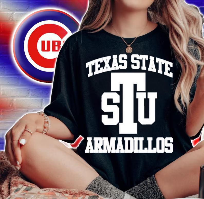 Texas State Armadillos Straight Arrow Ed Gennero Shirt woman shirt