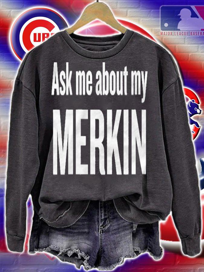 Womens Merkin Halloween Funny Cool Holidays Shirt