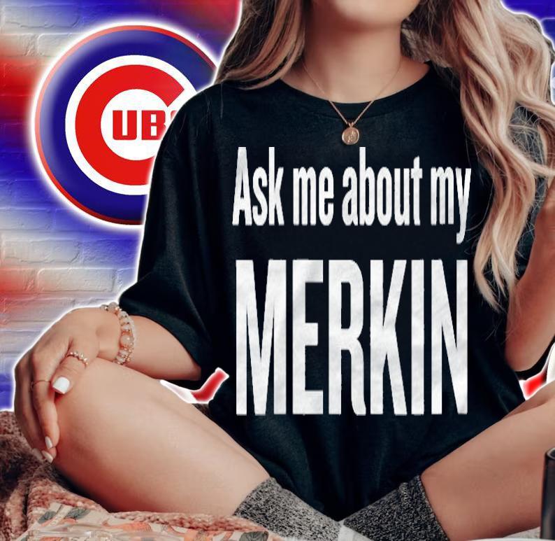 Womens Merkin Halloween Funny Cool Holidays Shirt