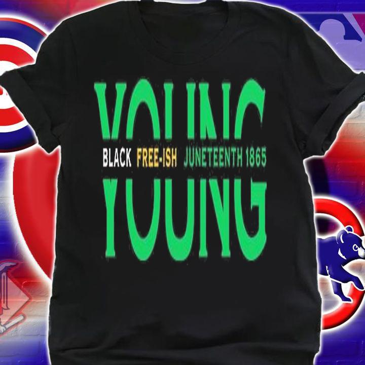 Young Black Freeish Junteenth Celebrating Freedom T-Shirt shirt