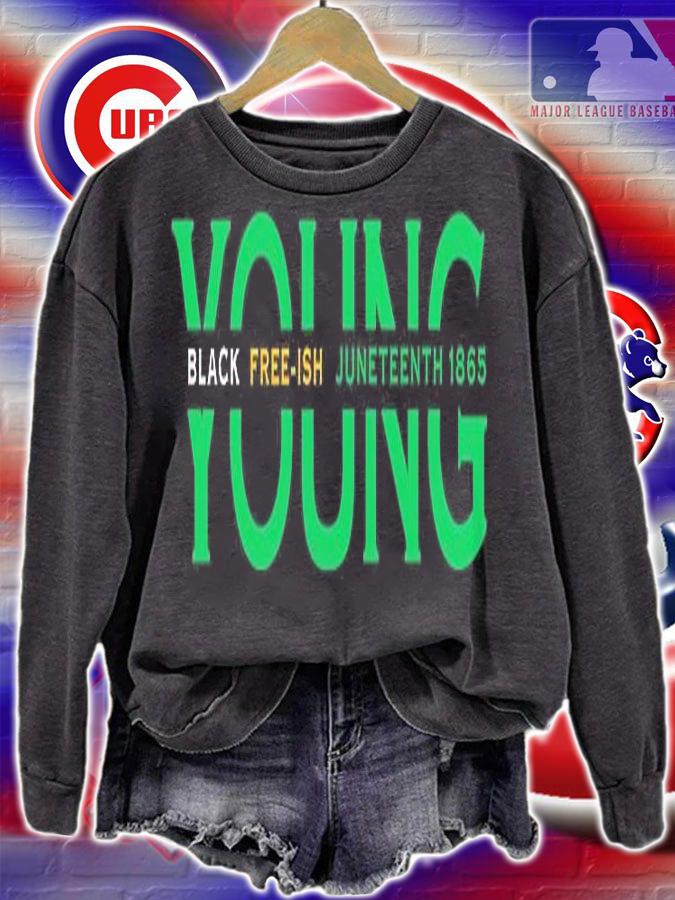 Young Black Freeish Junteenth Celebrating Freedom T-Shirt sweatshirt