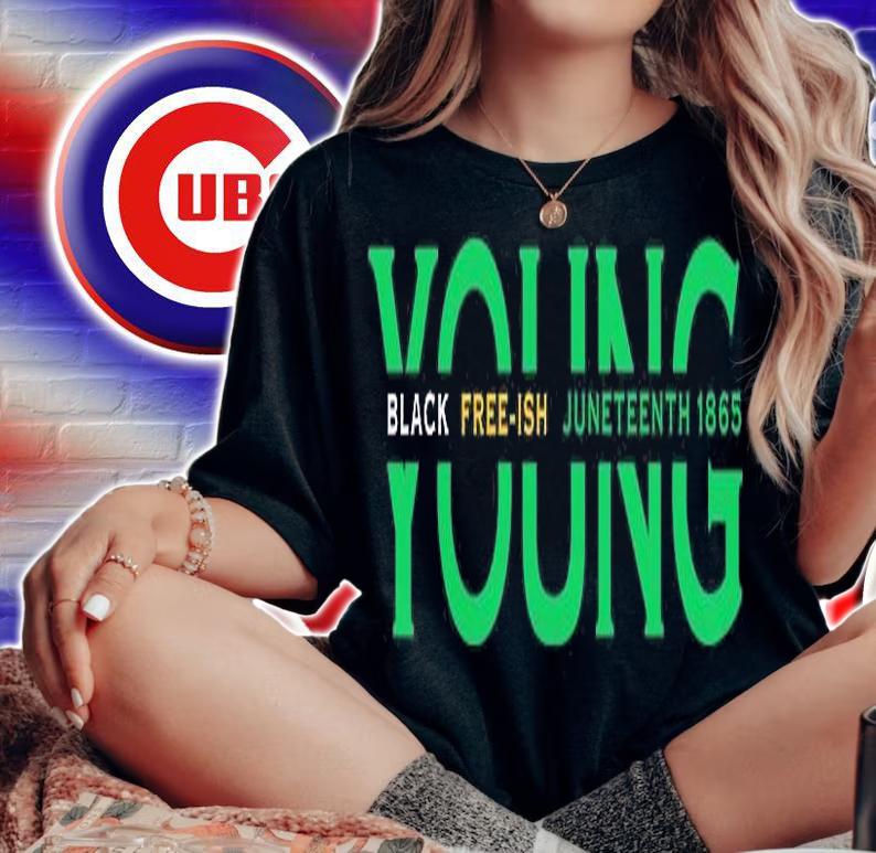 Young Black Freeish Junteenth Celebrating Freedom T-Shirt woman shirt