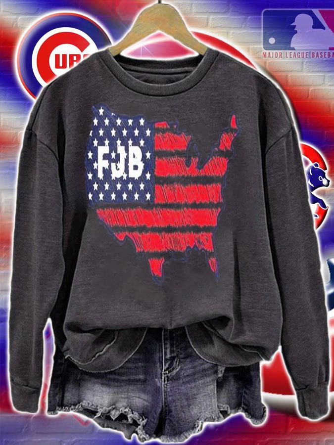 FJB Pro America US Distressed Flag FJB Biden FJB T-Shirt sweatshirt
