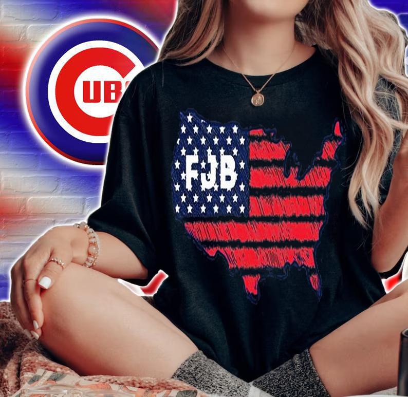 FJB Pro America US Distressed Flag FJB Biden FJB T-Shirt woman shirt