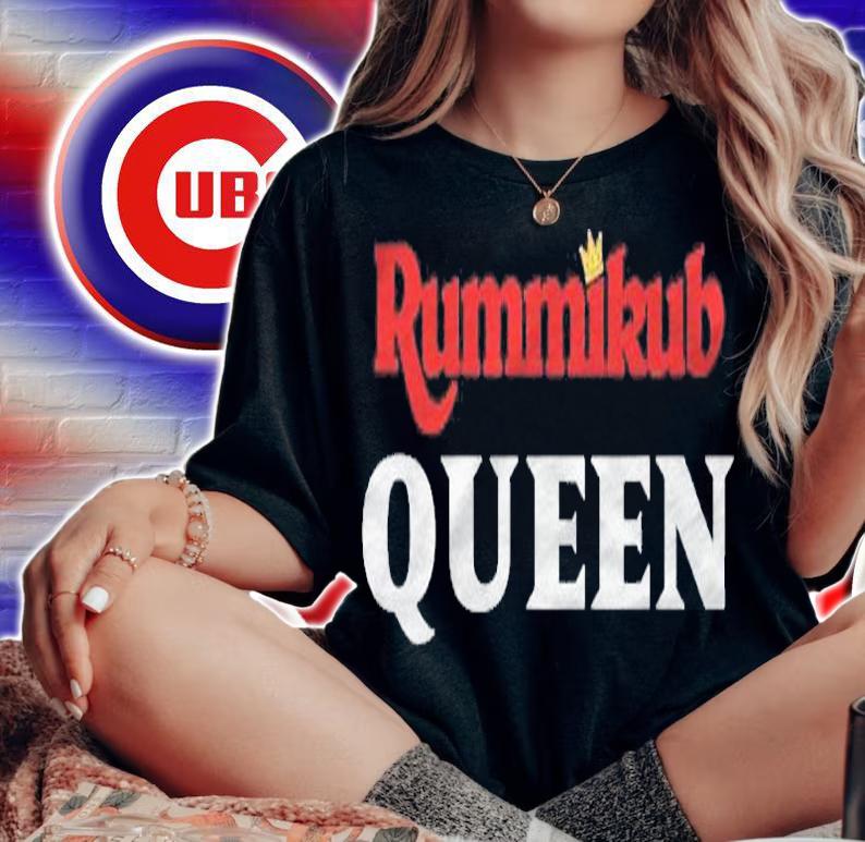 Rummikub King Logo With Royal Crown Regal White Ink Shirt woman shirt