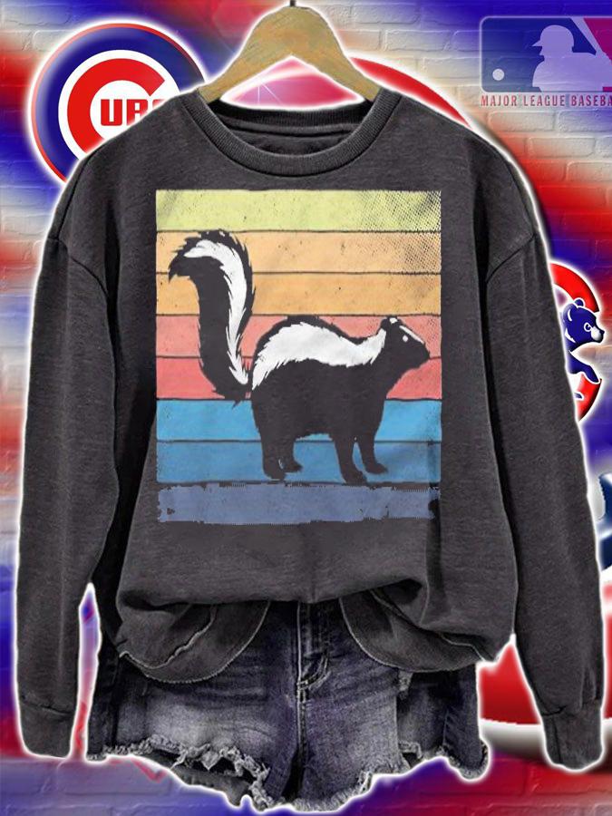 Skunks Wildlife Safari Vintage T-shirt sweatshirt