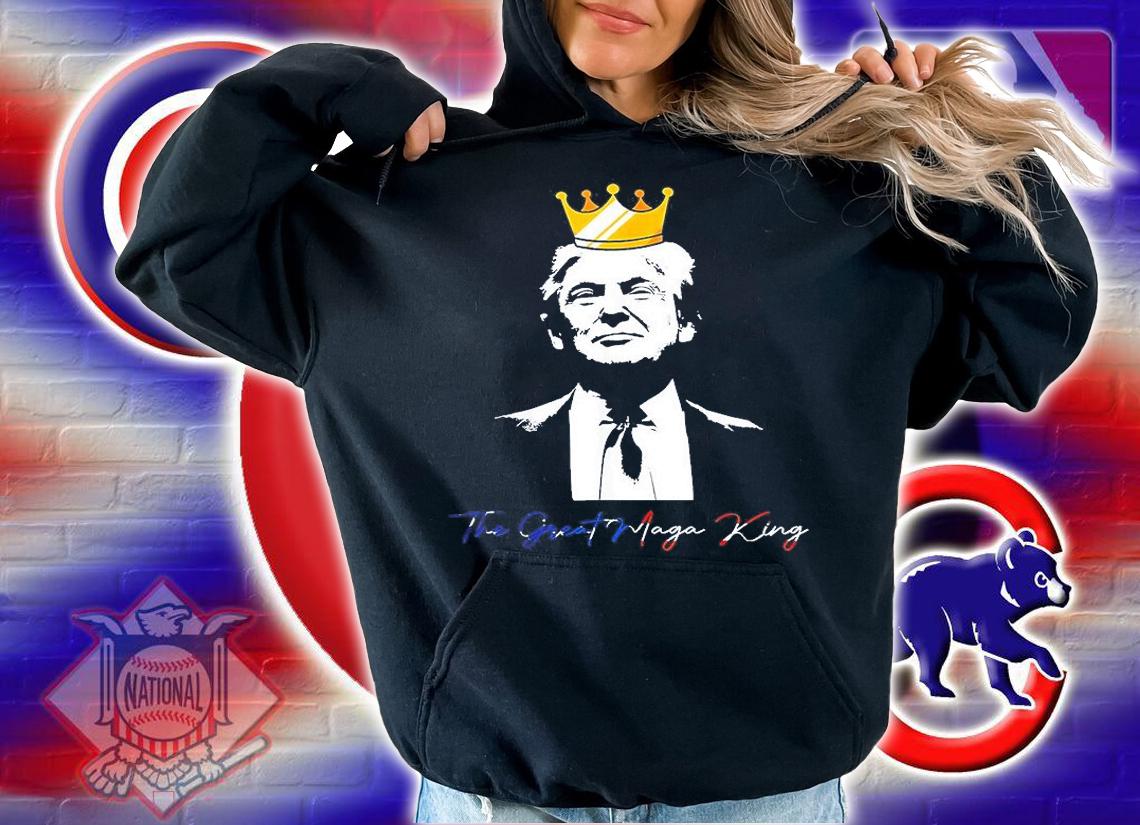 The Great Maga King Donald Trump Ultra MAGA American Flag T-Shirt hoodie