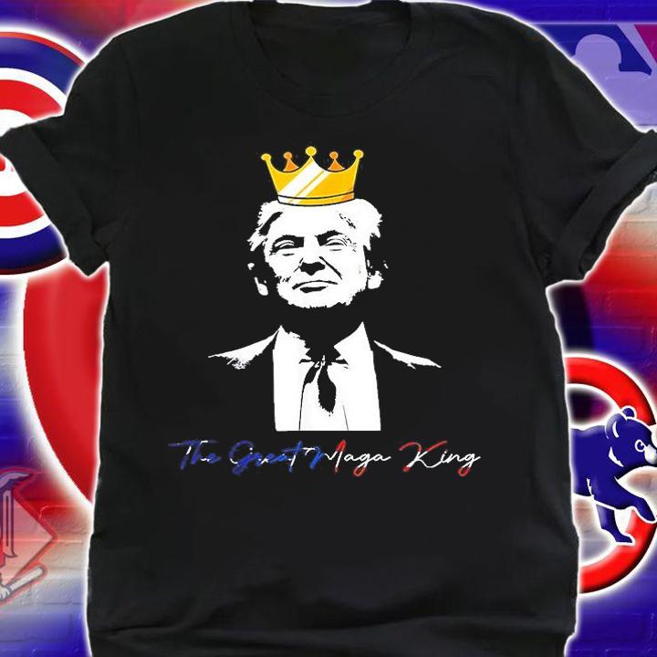 The Great Maga King Donald Trump Ultra MAGA American Flag T-Shirt shirt