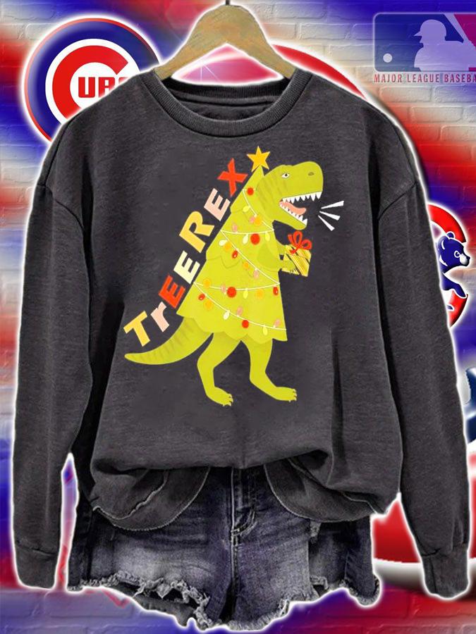 Dinosaur Trex Christmas Tree Shirt sweatshirt