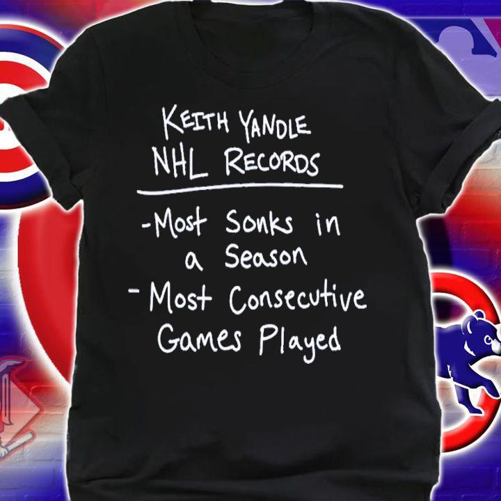 Keith Yandle NHL Records Most Sonk In A Season Shirt shirt