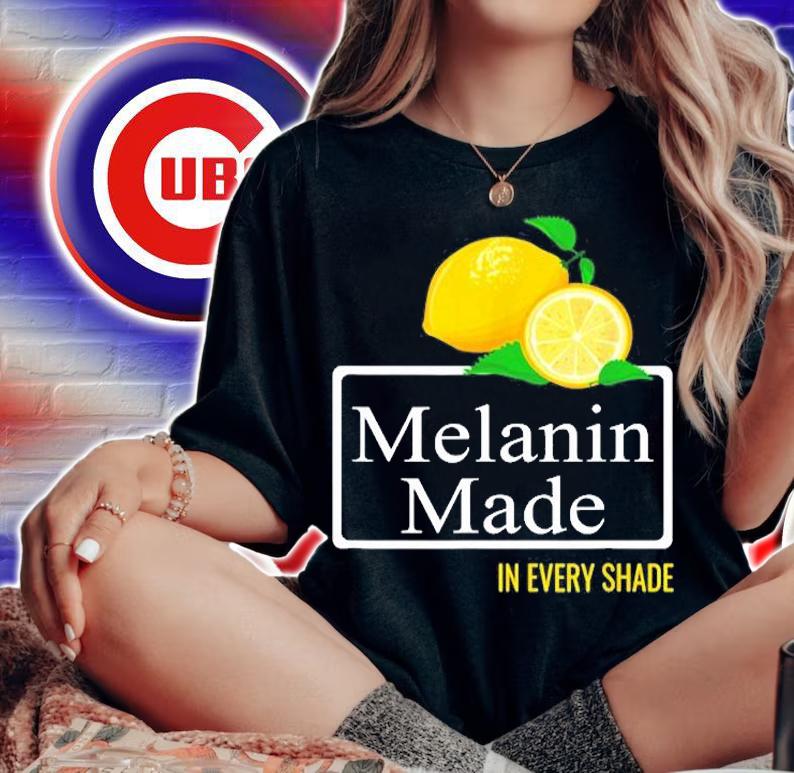 Melanin Made In Every Shade Summer Beach Party Gift T-Shirt woman shirt