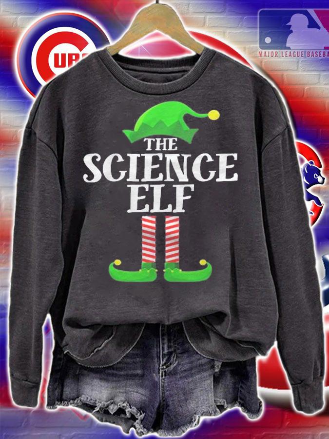 Science Elf Matching Family Group Christmas Party Pajama Shirt sweatshirt