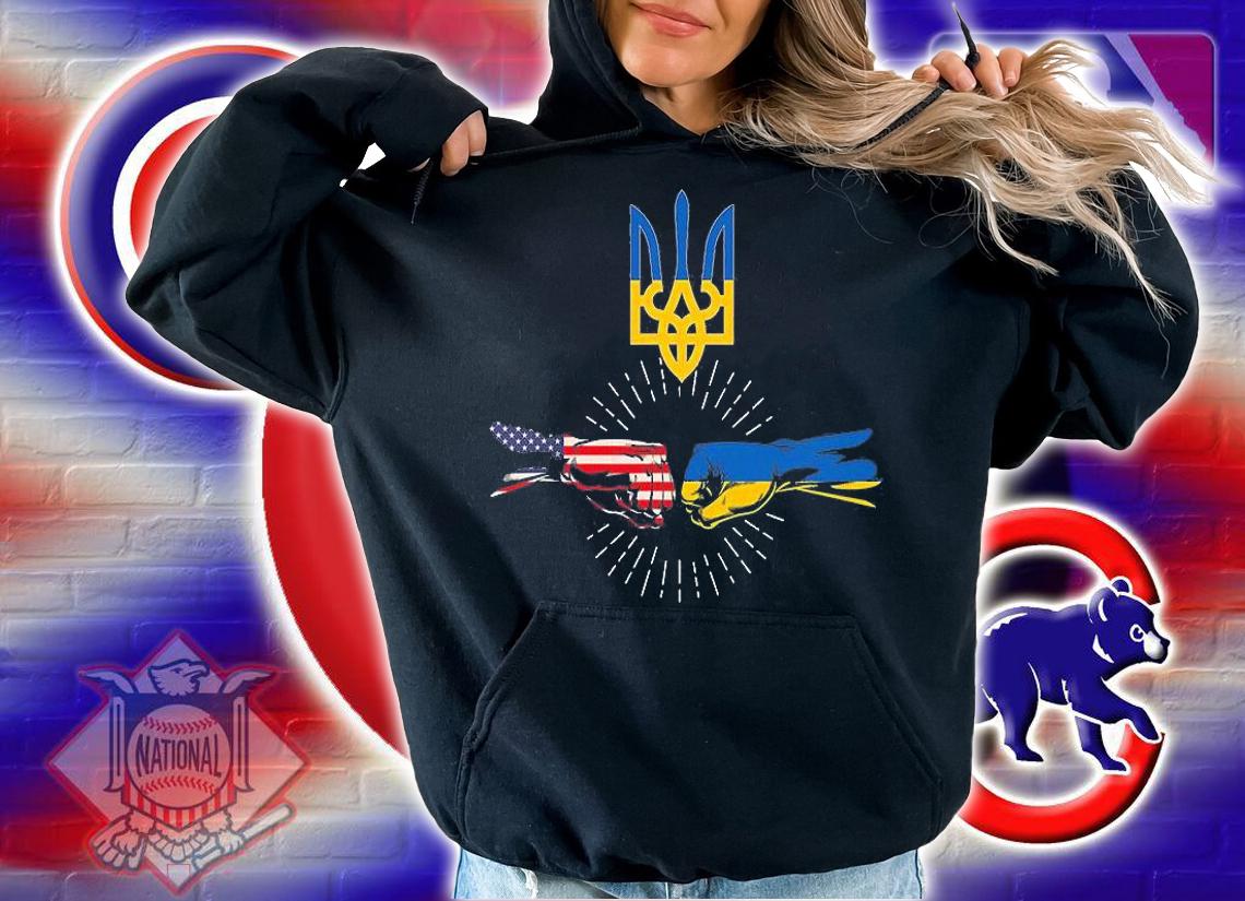Solidarity With Free Ukraine Shirt, Ukrainian American Flag T-Shirt hoodie