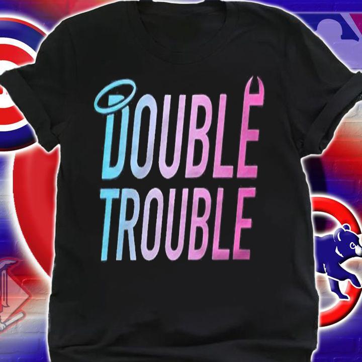 Stokes Twins Double Trouble logo T-shirt