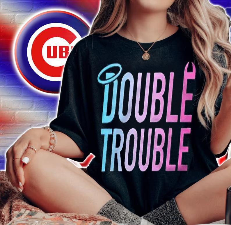 Stokes Twins Double Trouble logo T-shirt