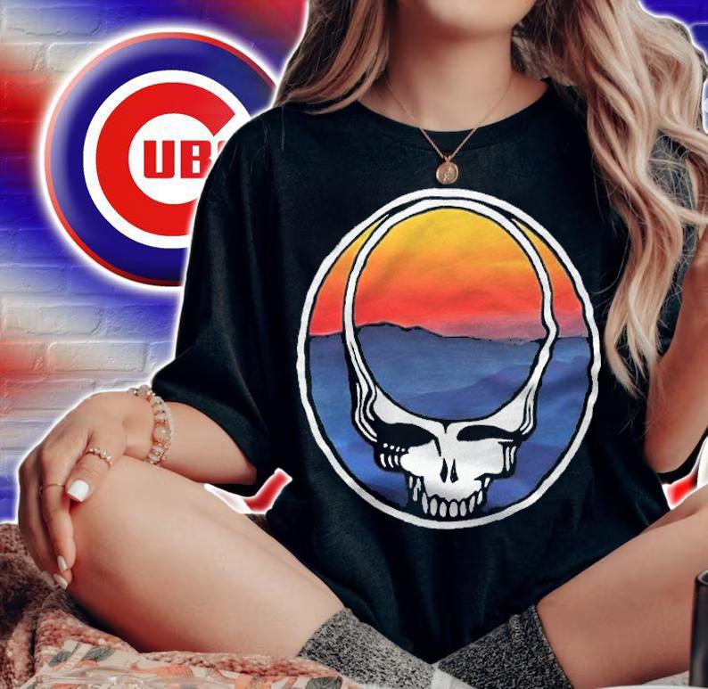 Grateful Dead Mountain Sunset Steal Your Face Shirt woman shirt