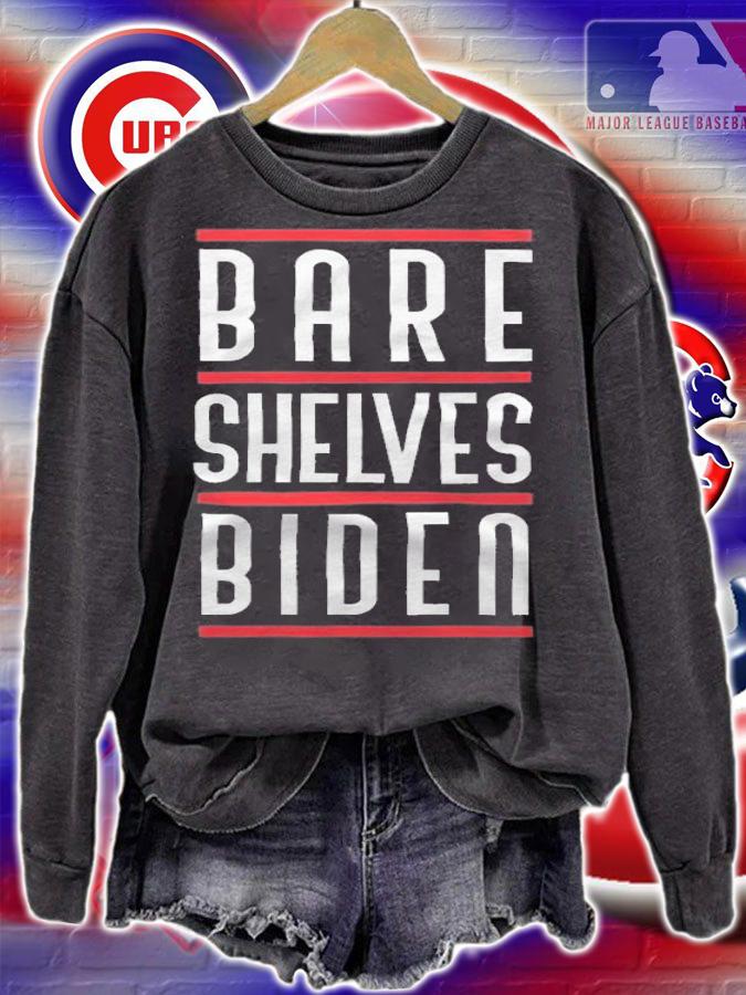Premium bare Shelves Biden Basic Anti Biden T-Shirt sweatshirt