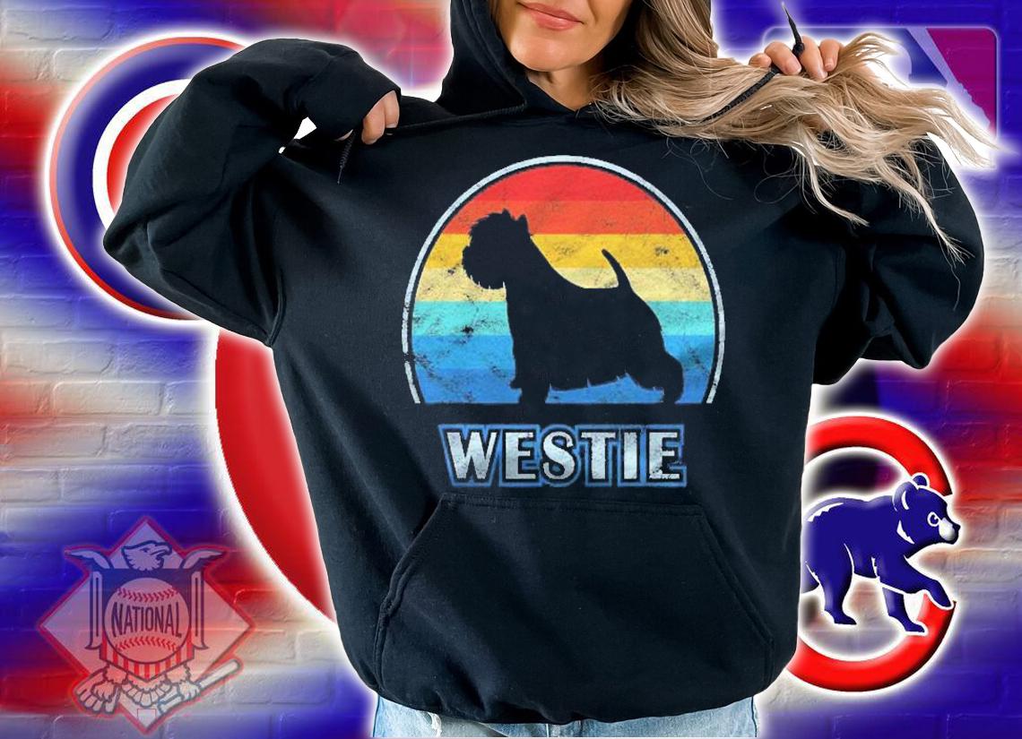 Westie Vintage Design Dog Lover Gift Shirt hoodie