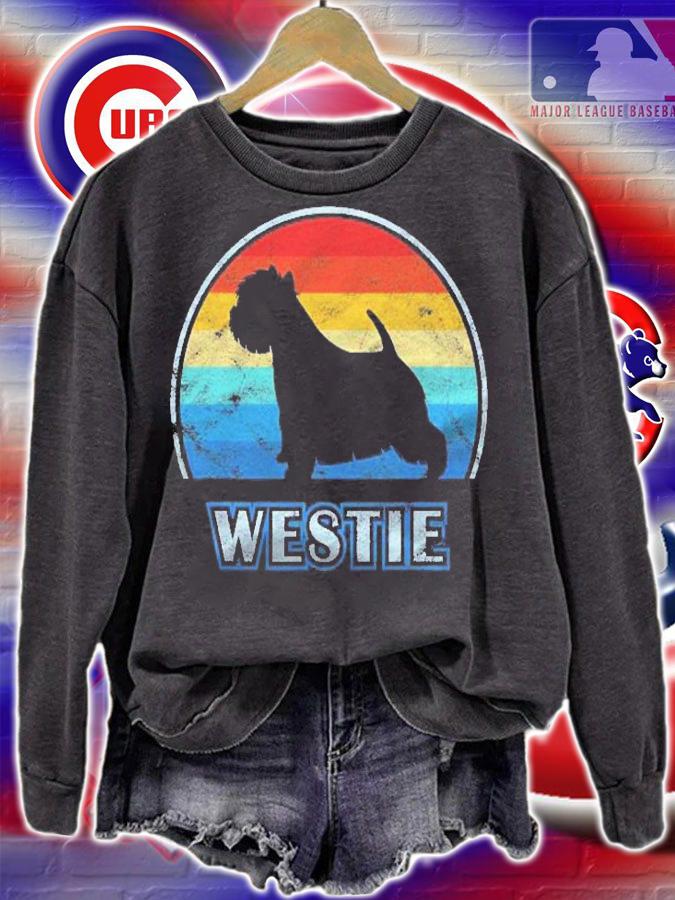 Westie Vintage Design Dog Lover Gift Shirt sweatshirt
