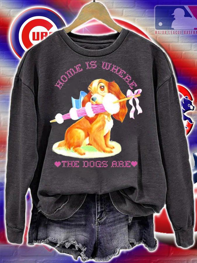 Disney Lady And The Tramp Lady Home Is Where The Dogs Are T-Shirt sweatshirt